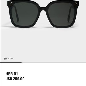Gentle Monster Sunglasses HER in Black 01